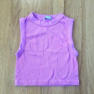 Pink Zara crop top tank top